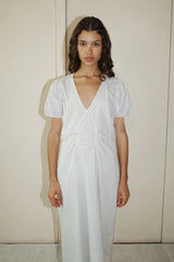 Pinched Dress - Lake Stripe